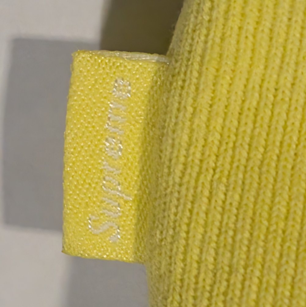 Supreme Small Box Hooded Sweatshirt Lemon Retail $148 Large Hoodie - Picture 6 of 9